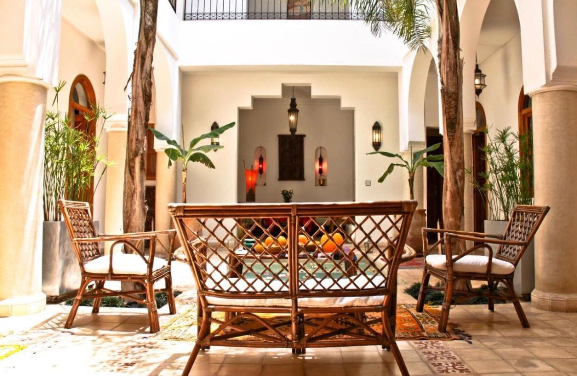 Riad Mariana • Luxury Moroccan Riad with Elegant Patio →